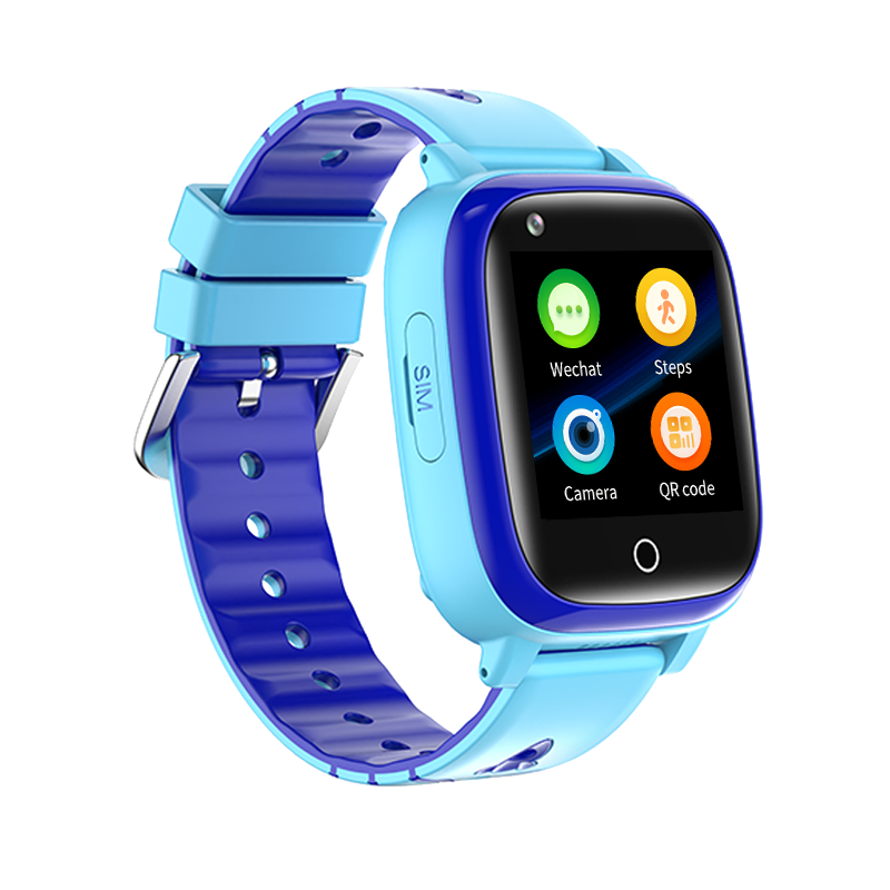 CR-01BE Kids Smart Watch Android 8.1 GPS+WIFI Waterproof Blue Color
